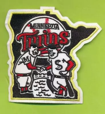 Die Cut Retro Embroidered Patch Minnesota Twins Logo (1976-86) • $6