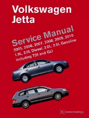 VW Bentley Printed HARDCOVER Repair Manual: #VJ10 Jetta 05 To 10 LATEST EDITION • $133