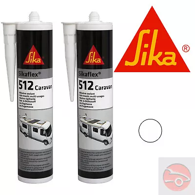 2 X Sikaflex 512 - White - Adhesive Sealant - Caravan - Sika 522 - EXPIRY: 10/24 • £21.42