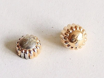 £3 • Buy 2 X Vintage Ebel Watch Crowns Gold Plated 5 1/2mm. Used. Parts.