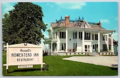 Postcard Russell's Homestead Inn Milan Ohio Unposted • $5.50