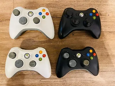 Xbox 360 Controller Black Or White YOU CHOOSE / MULTIPLE GRADE B • £14.99