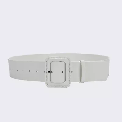 Coats Waistband Silver Buckle Belt Women's Real Leather Waist Belt Dresses • £17.39