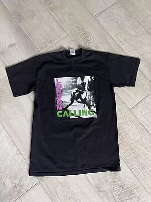 London Calling The Clash Vintage T-Shirt 2003 Black Tee • £65.68