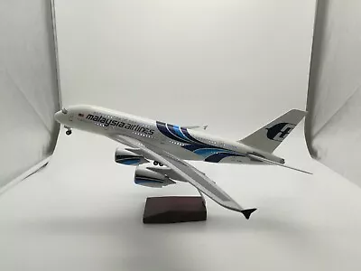 LED Lights Malaysia Airlines Airways Malaysian A380 Metal Aircraft Plane Model • £64.99