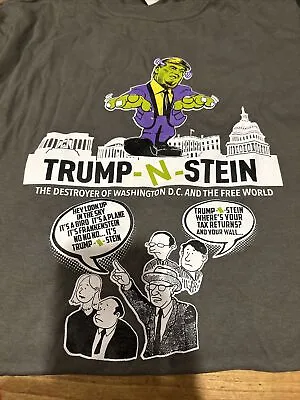 Trump Putin T Shirt Frankenstein Halloween 2020 Size XL New Costume Mask Grey • $9.99