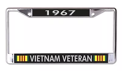 1967 Vietnam Veteran Chrome License Plate Frame • $22.99