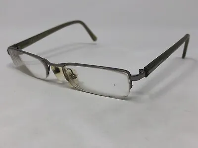 PRADA VPR52E 1AW-1O1 Eyeglasses Frame Italy 49-17-135 Silver/Olive S191 • $39.10