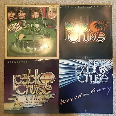 Lot Of (4) PABLO CRUISE LP Records: Reflector Sun Worlds Game - VG+ • $7.50