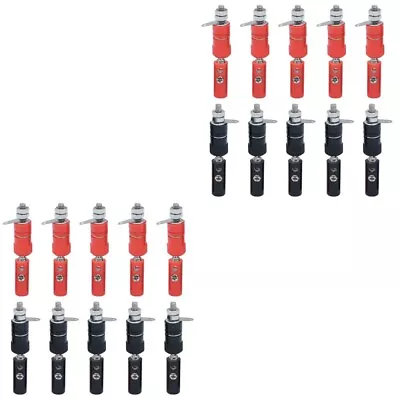  20 Pairs Banana Plug Extension Plugs Jack Socket Adapter For Speaker Wire • £13.39