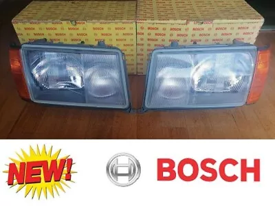 NEW NOS Bosch European Headlights + Signal Lights L + R For Mercedes W124 300d ✈ • $1299