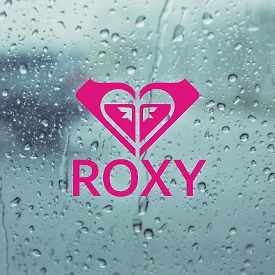 ROXY Die Cut Pink Vinyl Decal/Sticker 3.9 In X 3.5 In Surfer Girl Car Window • $3.25