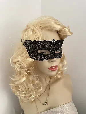 New Lace Mask Masquerade Ball Venetian Costume Ladies Fancy Dress UK • £3.50