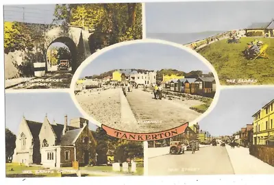 Postcard -WA77-tankerton 5 X Views Of The Area • £3