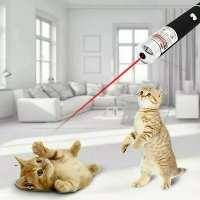 Red Laser Pen Cat Pointer 1MW 532NM Lazer Strong Light Visible Beam Pet Dog Toys • £4.10