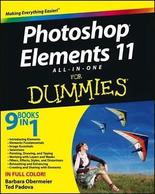 £3.85 • Buy Photoshop Elements 11 All-in-One For Dummies By Padova, Ted Book The Cheap Fast