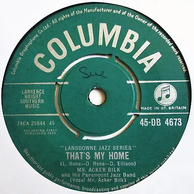 Acker Bilk - 7  UK 45 - That's My Home - 1961 - Columbia DB4673 - NWS - Good • £2.49