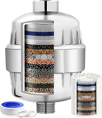 20 Stage Shower Head Filter Quality Purifier Hard Water Softener Chlorine Remove • $52.91