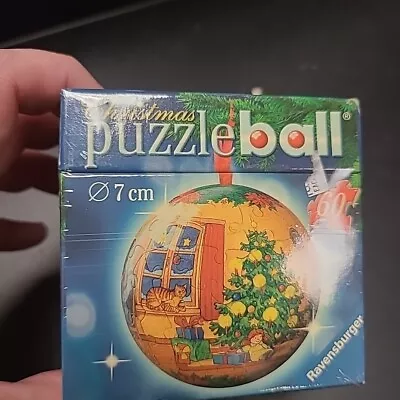 Ravensburger 3D Christmas Tree Puzzle Ball Ornament 60 Pieces 2006 NEW Sealed • $10