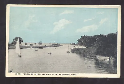 Vermillion Ohio Mouth Of The Vermillion River Linwood Park Vintage Postcard • $13.99