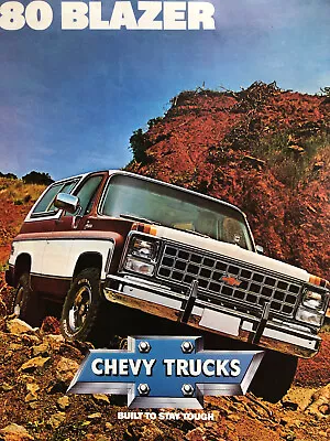 Vintage 1980 Chevrolet Blazer Original Color Dealership Brochure • $8.25