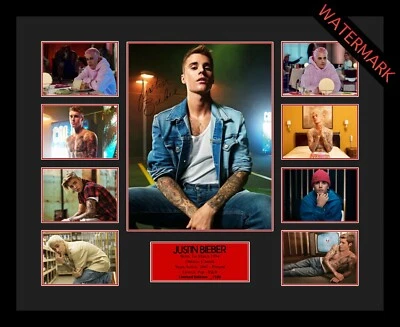 $108.99 • Buy Justin Bieber Yummy 2020 Limited Edition 100 Only Signed & Framed Memorabilia 