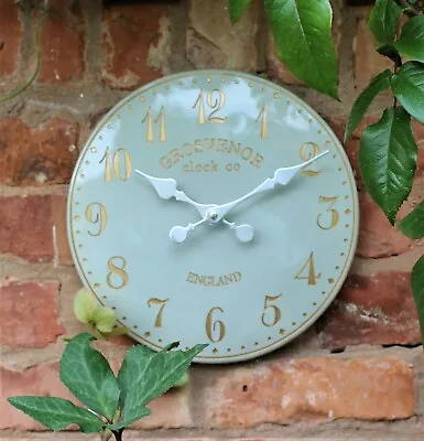 Wall Clock Garden Indoor Outdoor Hand Painted Church Clock Arabic 30cm • £18.95