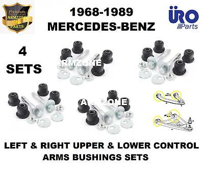 Suspension Lower & Upper Control Arm Bushings Set  X4 For Mercedes W114 R107 • $153.33