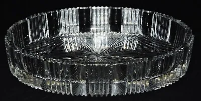 Vintage Mikasa Diamond Fire Cut Crystal Oval Serving Dish • $39.99