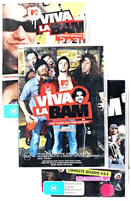 Viva La Bam Season 1 2 3 4 5 MTV DVD The Complete 1-5 Series Collection Region 4 • $42.38