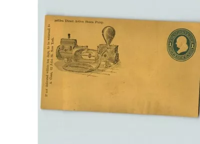 Selden Direct Action STEAM PUMP Illustration Stamped Envelope Mint No Cancel • $13.99