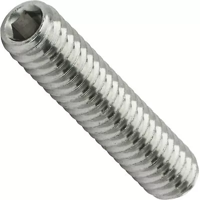 6-32 X 1  Socket Set Screws Allen Drive Cup Point Stainless Steel Qty 100 • $23.80