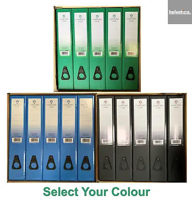 £19.95 • Buy (5-Pack) Concord Foolscap A4 Boxfile Document Storage Box File (Black Blue Green