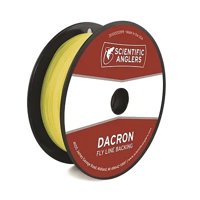 S/A Dacron Fly Line Backing 20lb / 100 Yards Color Yellow New 662766 • $8.95