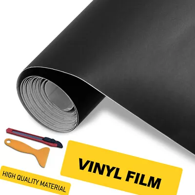 3M 2080 Matte Black Vinyl Vehicle Car Wrap Decal Sheet Roll Film | G12 • $11.99