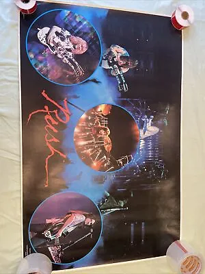$100 • Buy Vintage Original 1970s Rush Collage Music Poster 1976 Rock Memorabilia Concert
