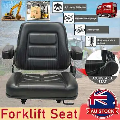 $133.89 • Buy Tractor Seat Forklift Excavator Universal Suspension Backrest  Mower Truck Chair