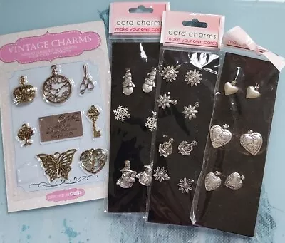 Clear Out Assortment Of Metal Embellishments For Card Making New • £2.50