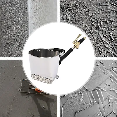 Air Cement Mortar Spray Stucco Plaster Hopper Spray Gun Wall Plastering Tool • $38.96