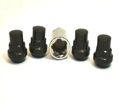 4 Pc 1987-2017 JEEP WRANGLER 1/2  LOCKING LUG NUTS CUSTOM WHEEL LOCKS # 20405BK • $13.95