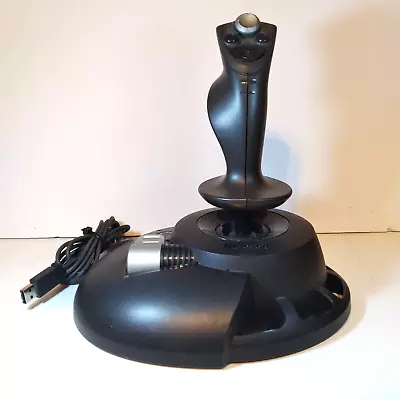 Microsoft Sidewinder Precision 2 Joystick USB Black Gaming X05-92624 Tested • $15.99