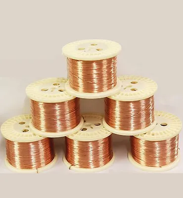 Round Copper Wire  / Jewelry Making Hobby Craft / 50 Ft Or Less Coil . • $9.99