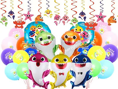 Baby Shark Balloon Set Party Supplies Set Easy Set Up Premium Quality • $10.49