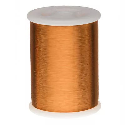 42 AWG Gauge Heavy Formvar Copper Magnet Wire 1.0 Lbs 49600' 0.0029  105C Amber • $58.19