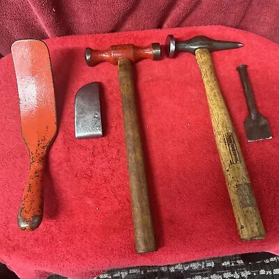 Vintage Auto Body Hammer Dolly And Spoon Lot Craftsman Martin? Nice USA Read • $26