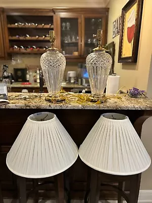 Waterford Crystal Belline 29” Pair Of Lamps  • $900