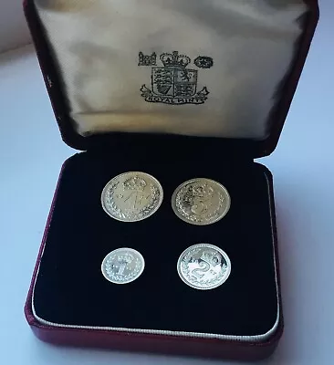 1957 QE11 Silver Boxed Maundy Coin Set • $315.72