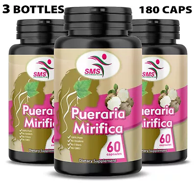 Pueraria Mirifica Pills Kwao Krua Extract Organic Non Gmo 180 Veggie Capsules • $25.48