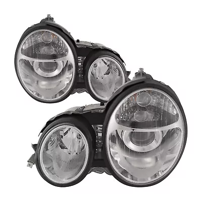 Headlights For 96-99 Mercedes Benz E Class Halogen Projector Headlamp Assembly • $204