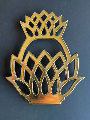 Virginia Metal Crafters Pineapple Trivet 10-46 SOLID BRASS  • $12